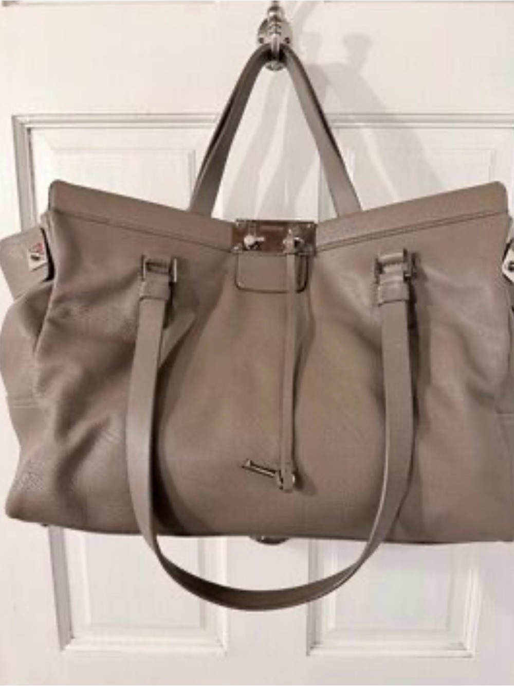 Jimmy Choo Farrah Taupe Tote